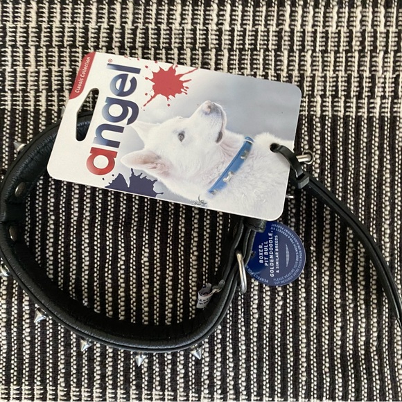 ANGEL SPIKED DOG COLLAR SZ 22” for dog neck size 16.5”-20” - Picture 5 of 8